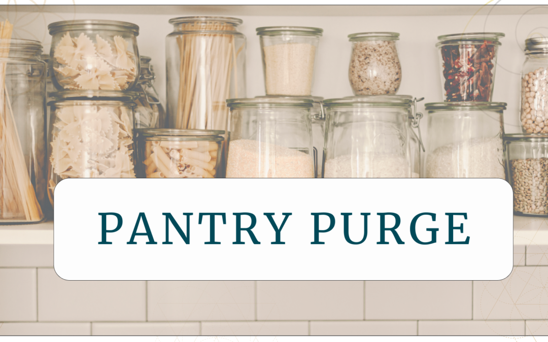 Pantry jars of pasta and flours